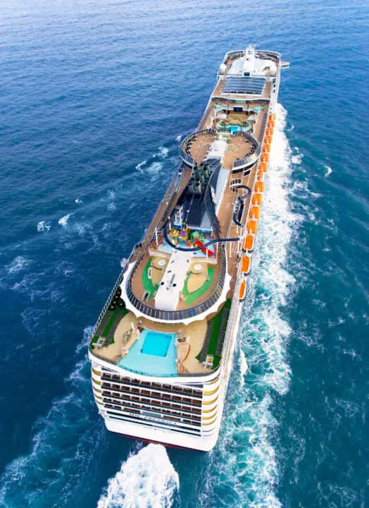 MSC Cruises, Preziosa aerial view